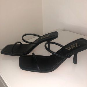 Zara Kitten/Sandal Heels